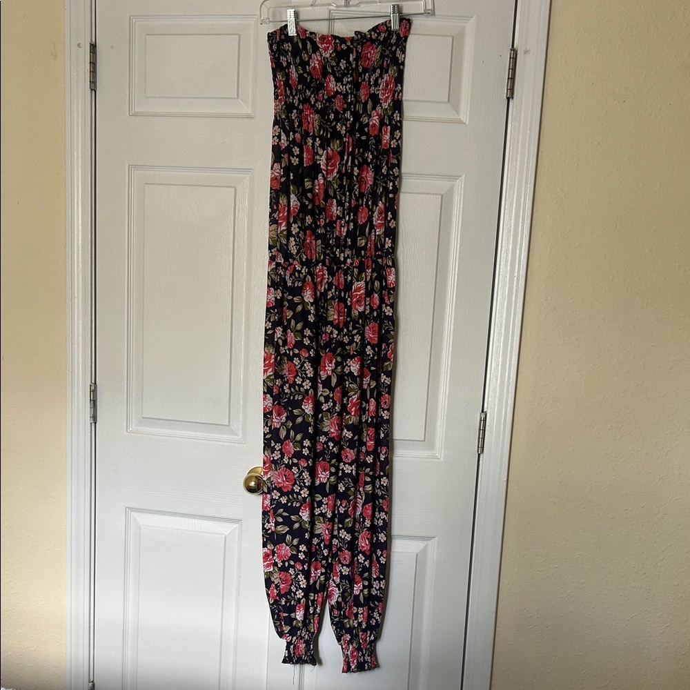 Tube top jumpsuit